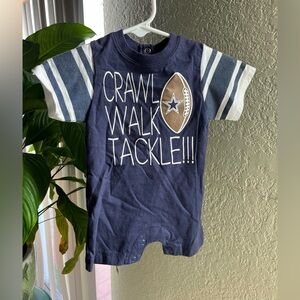 Kids Navy Blue Football Graphic Tee